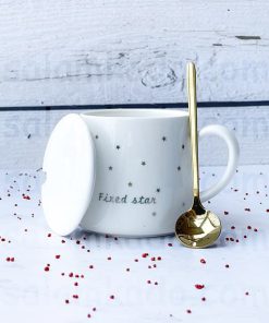 ماگ ستاره براق رنگ سفید (سرامیکی) - تصویربرداری اختصاصی توسط سلام کادو