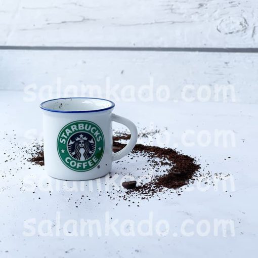 شات قهوه خوری سرامیکی استارباکس سفید رنگ